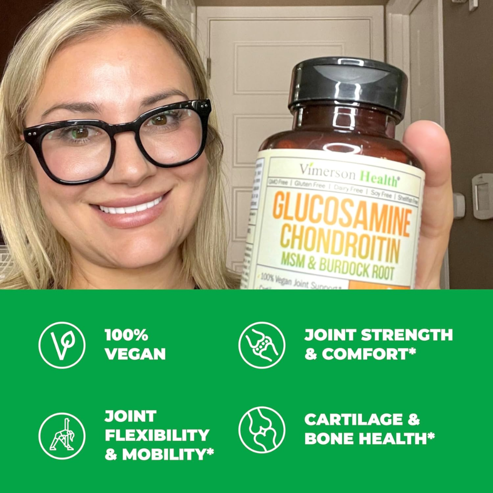 VEGAN GLUCOSAMINE CHONDROITIN MSM SUPPLEMENT 2 Pack