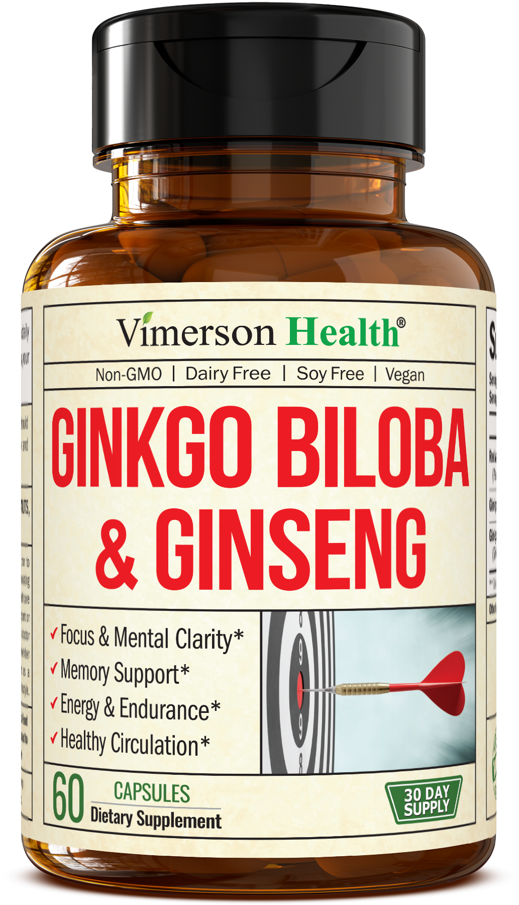 Best GINKGO BILOBA & GINSENG Supplement - MEMORY, FOCUS & BRAIN