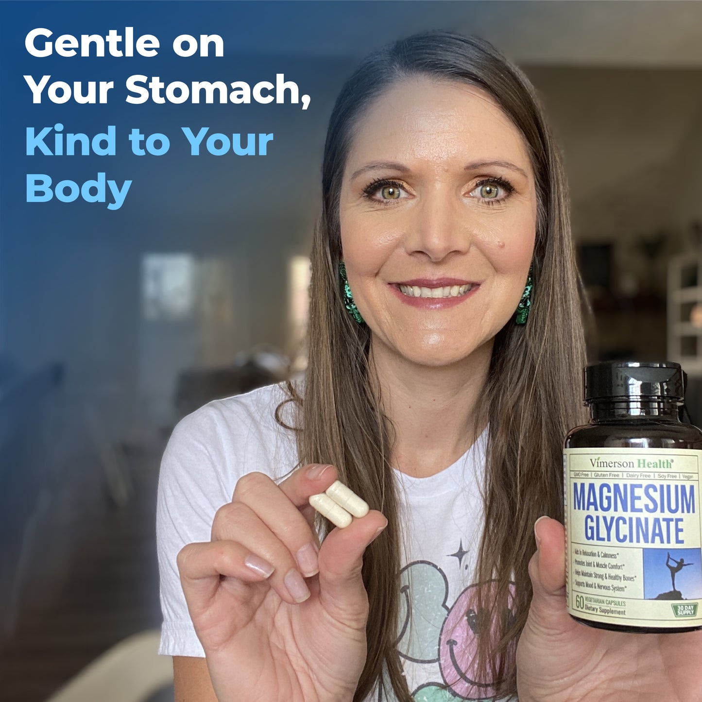 Pure Magnesium Glycinate 200mg (Glicinato de Magnesio) – Chelated Magnesium Supplement for Sleep, Relaxation, Muscle & Women’s Wellness – Better Absorbed Than Citrate or Oxide – 60 Vegan Capsules