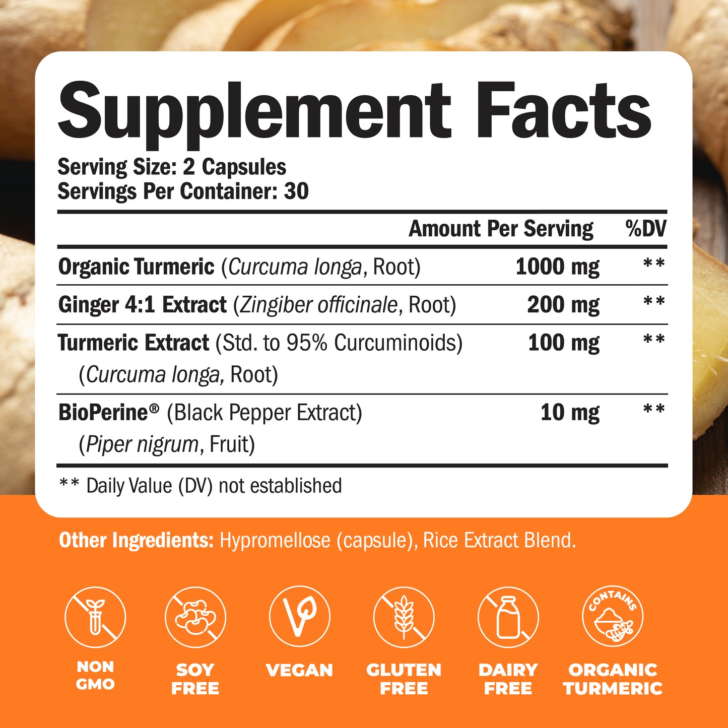 TURMERIC GINGER SUPPLEMENT