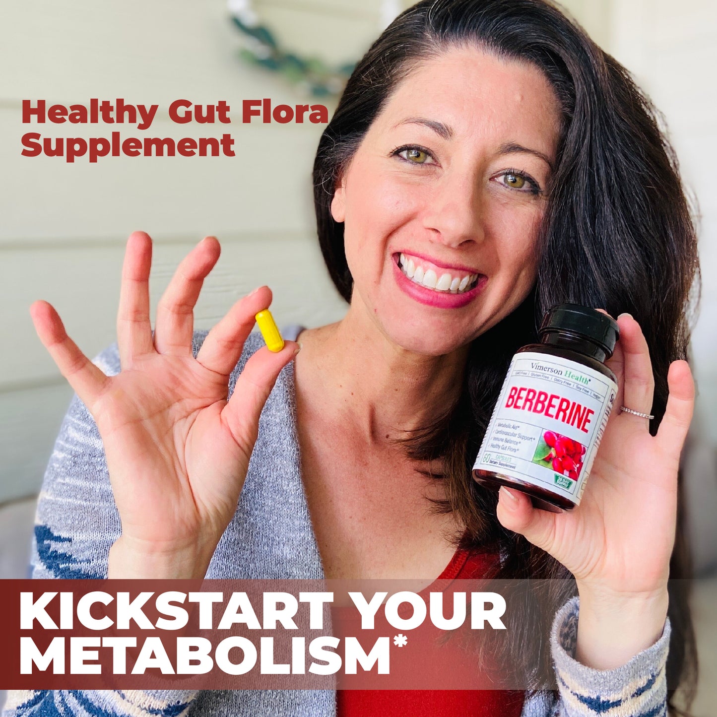 Berberine Supplement with Third Party Tested Berberine 1800mg - Immune Support Supplement for Cardiovascular, Gastrointestinal Function & Metabolic Aid - Vegan & Non-GMO