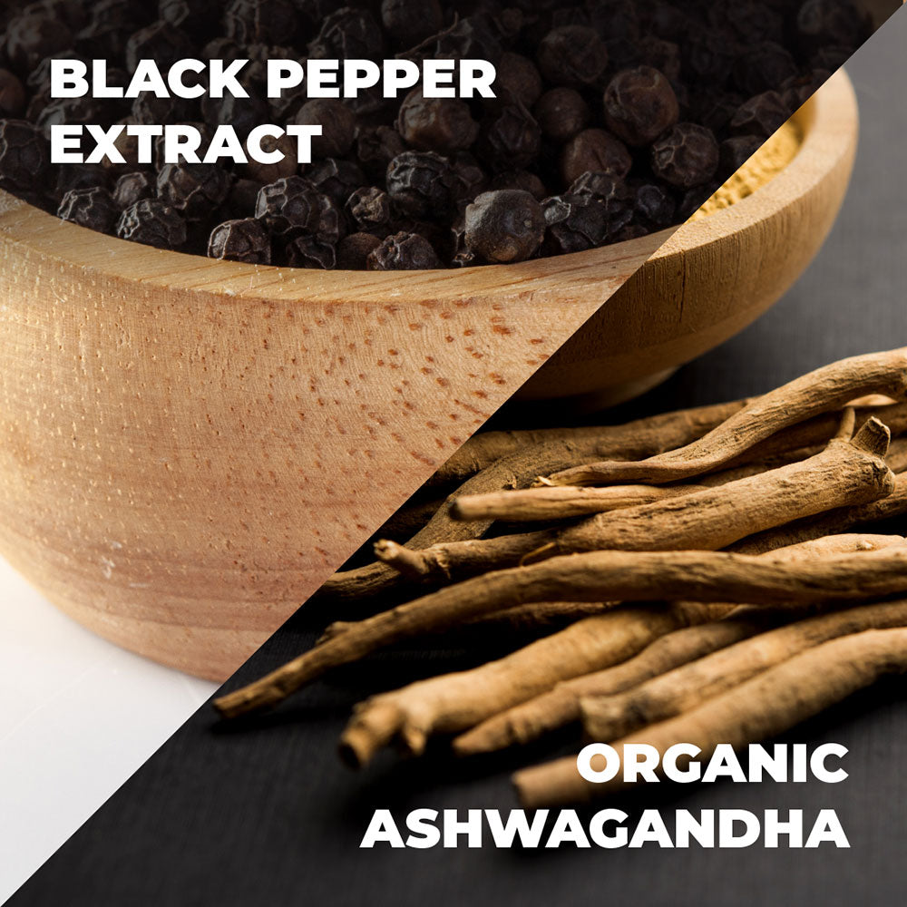 ASHWAGANDHA & BLACK PEPPER SUPPLEMENT - BRAIN HEALTH