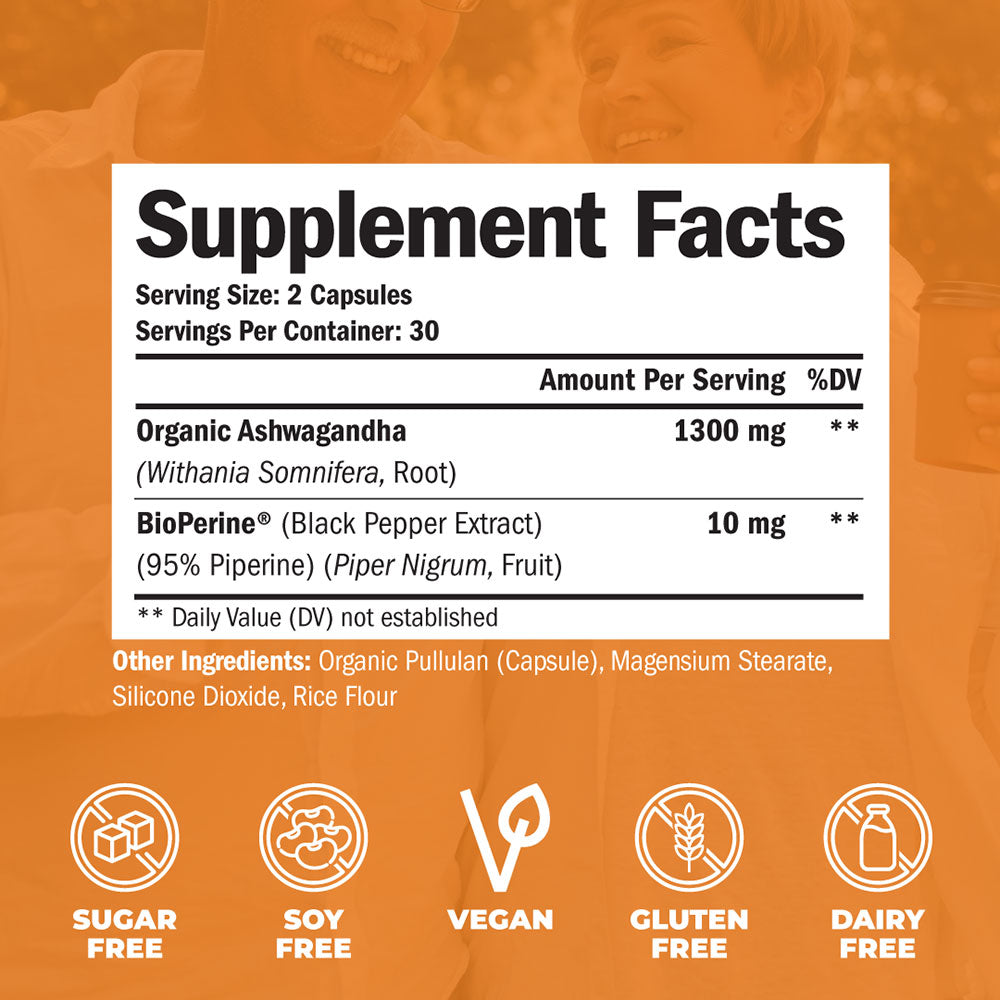ASHWAGANDHA & BLACK PEPPER SUPPLEMENT - BRAIN HEALTH