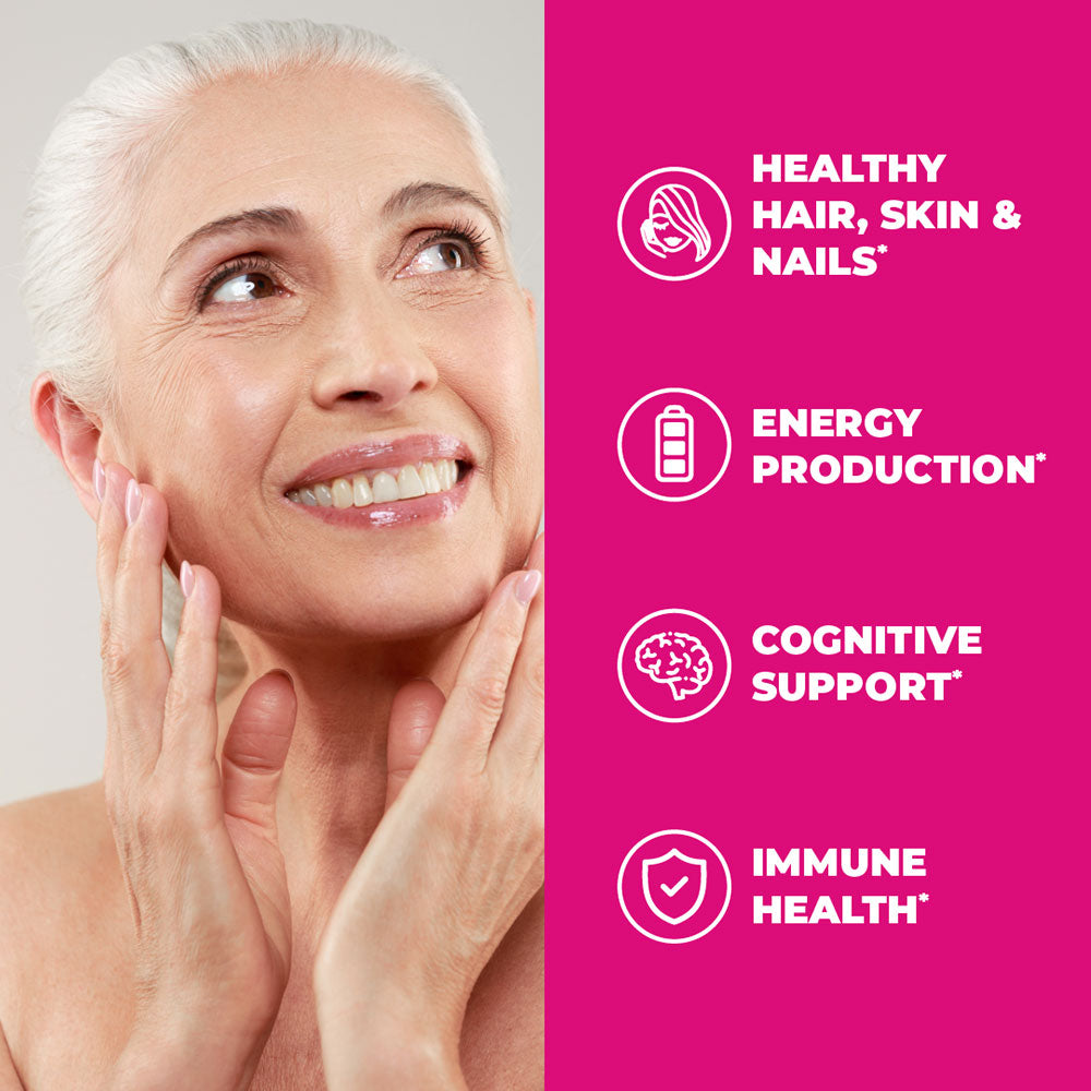 BIOTIN SUPPLEMENT - VITAMINS FOR HEALTHY HAIR, NAILS & SKIN