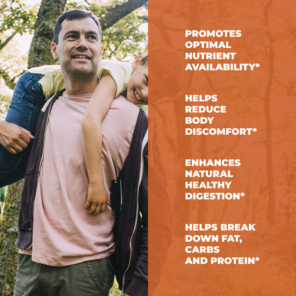 DIGESTIVE ENZYMES SUPPLEMENT - HELPS PROMOTE REGULARITY