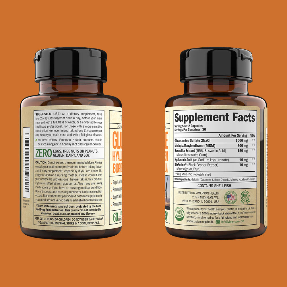 GLUCOSAMINE + HYALURONIC ACID SUPPLEMENT