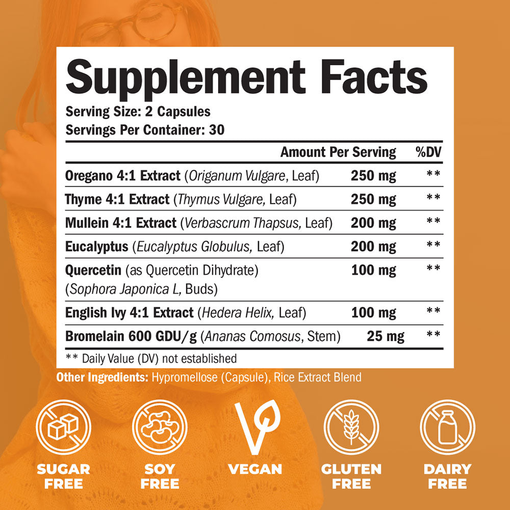 IMMUNE RESPIRATORY SUPPLEMENT - SINUS HEALTH & LUNG CLEANSE