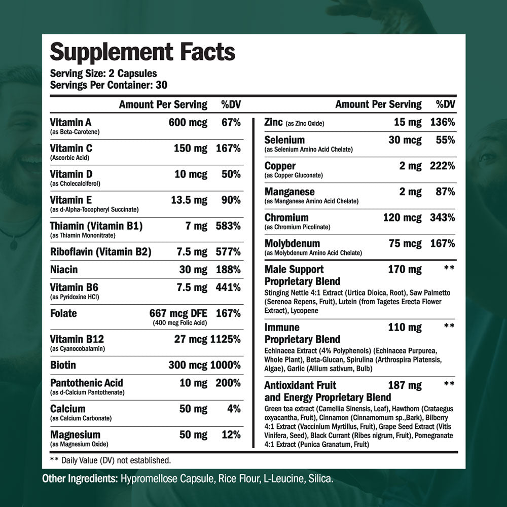 MEN'S MULTIVITAMIN & MULTIMINERAL SUPPLEMENT