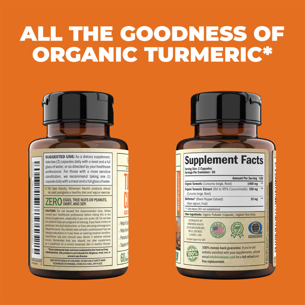 ORGANIC TURMERIC CURCUMIN SUPPLEMENT