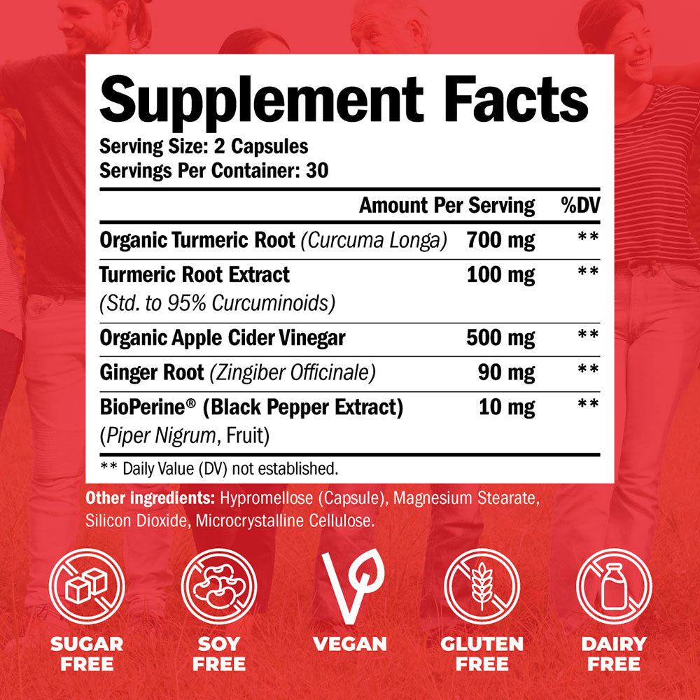 TURMERIC APPLE CIDER SUPPLEMENT - DIGESTIVE & JOINT HEALTH