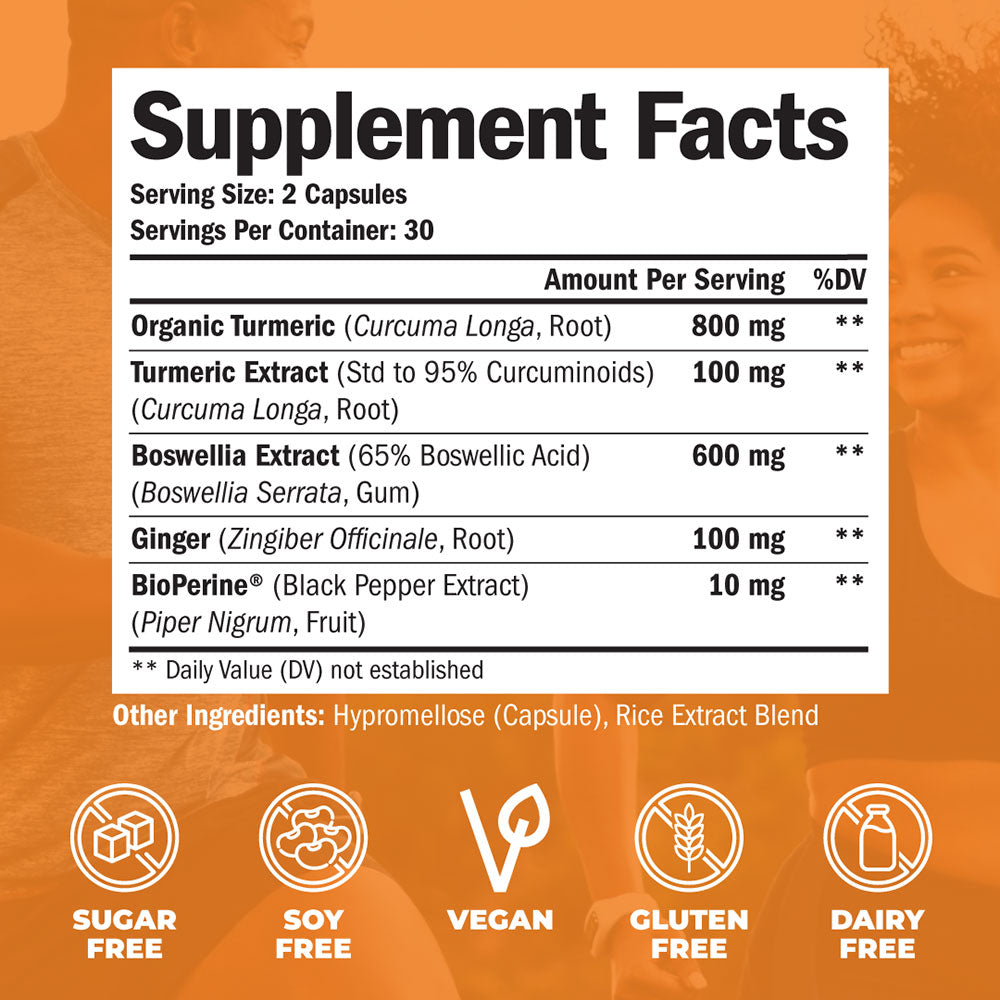 TURMERIC BOSWELLIA SUPPLEMENT - IMMUNE & JOINT HEALTH
