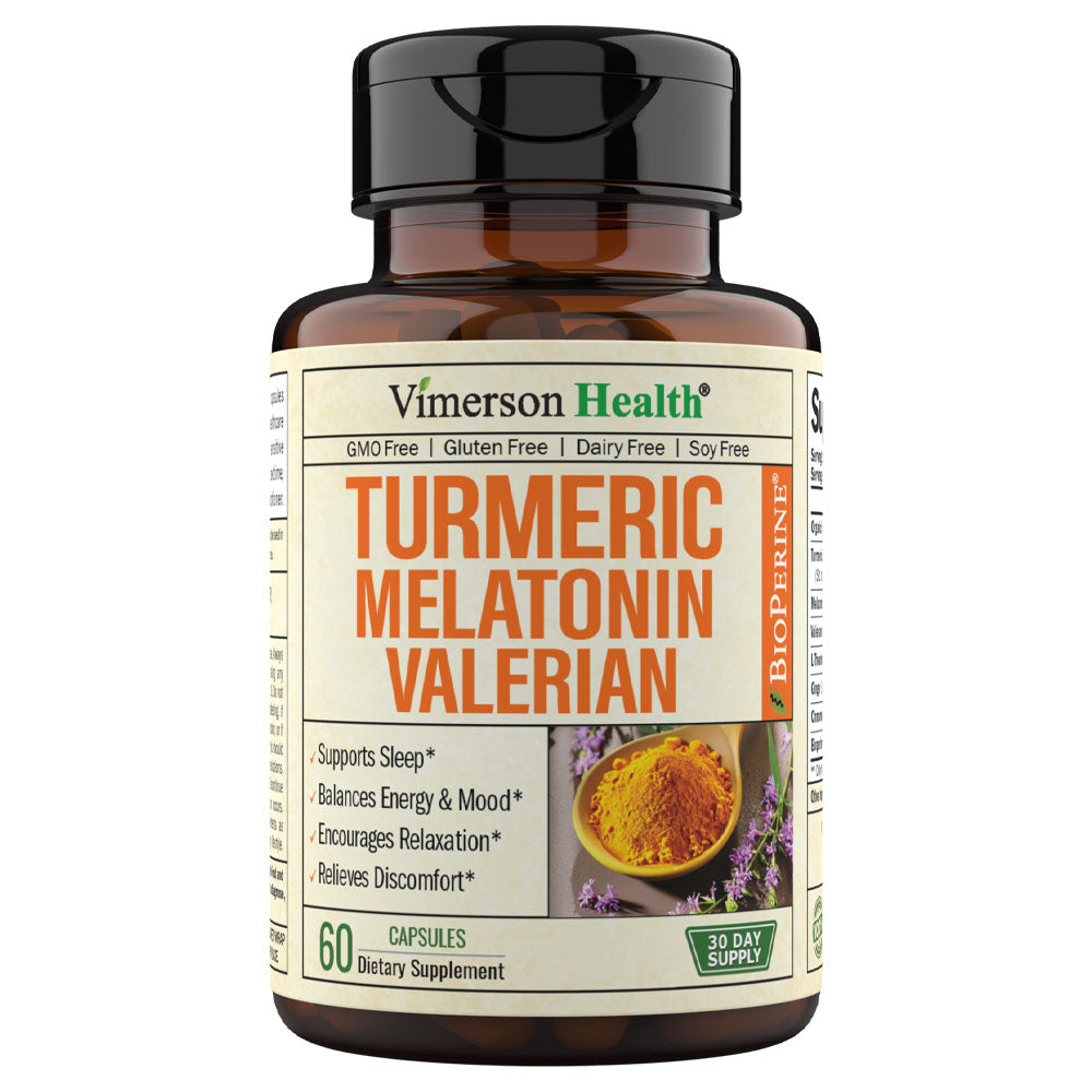 TURMERIC MELATONIN SUPPLEMENT - RELAXATION & TRANQUILITY