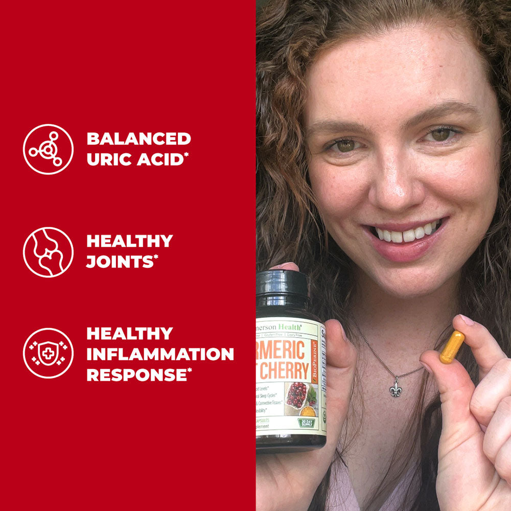 TURMERIC TART CHERRY SUPPLEMENT - SLEEP & URIC ACID BALANCE