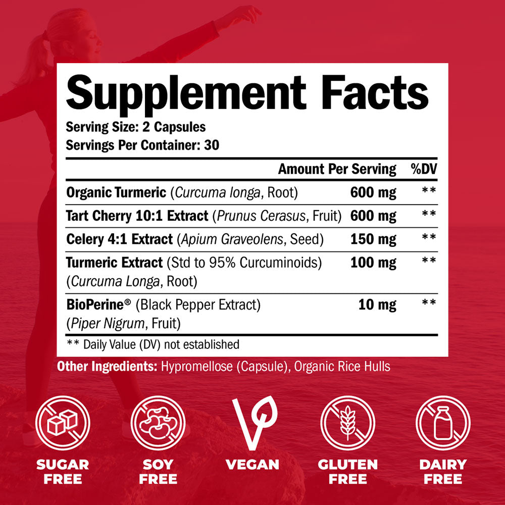 TURMERIC TART CHERRY SUPPLEMENT - SLEEP & URIC ACID BALANCE