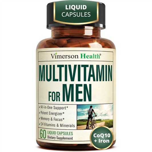 Multivitamin for Men – Vitamins & Minerals – Energy & Focus, 60 Liquid Caps FruitVeg42 Complex, Bioavailable D3 –, Fast-Absorbing, Easy-Swallow – Daily Mens Multivitamins & Multiminerals