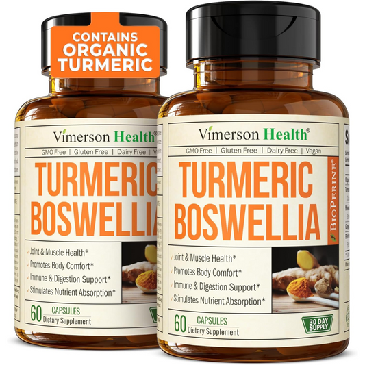 TURMERIC CURCUMIN SUPPLEMENT WITH BOSWELLIA SERRATA EXTRACT 2 Pack