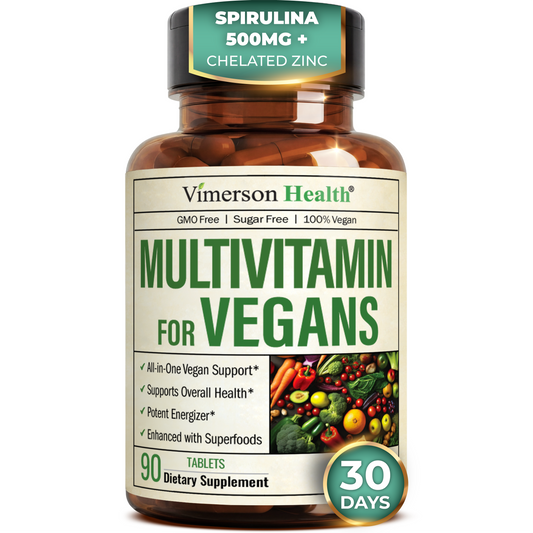 Vegan Multivitamin for Men and Women with Vitamins, Chelated Minerals, Vitamin D, B12, C, A & Zinc for Energy, Focus and Immune Health – Premium Womens and Mens Multivitamins & Multiminerals – 90 Tabs