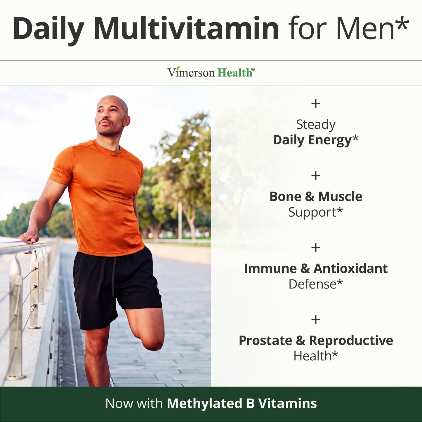 Multivitamin for Men: Methylated B Vitamins, Chelated Minerals and Bioavailable D3 for Focus and Energy Support – Daily Mens Multivitamins and Multiminerals – 60 Capsules