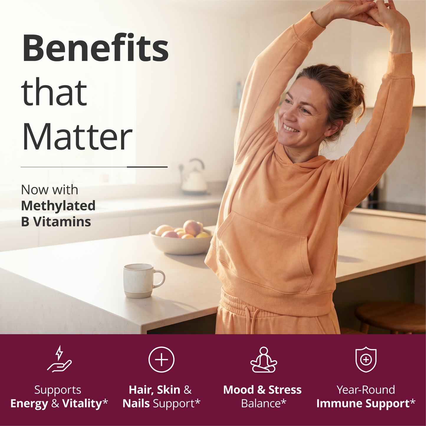 Multivitamin for Women with Methylated Vitamins and Chelated Minerals for Energy, Focus and Immune Health – Premium Daily Womens Multivitamins & Multiminerals – 60 Capsules