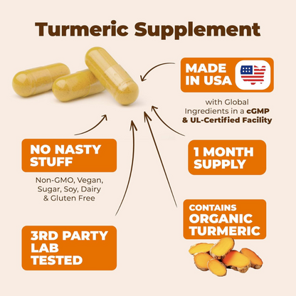 TURMERIC CURCUMIN SUPPLEMENT WITH BOSWELLIA SERRATA EXTRACT 2 Pack