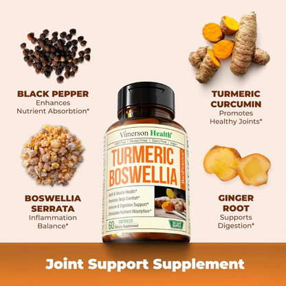 TURMERIC CURCUMIN SUPPLEMENT WITH BOSWELLIA SERRATA EXTRACT 2 Pack