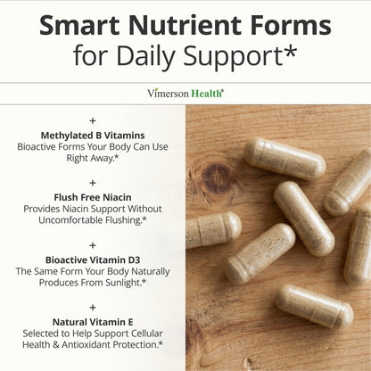 Multivitamin for Men with Methylated Vitamins and Chelated Minerals for Energy, Focus and Immune Health – Premium Daily Mens Multivitamins & Multiminerals – 60 Capsules