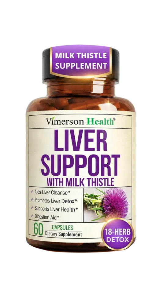 Liver Cleanse Detox & Repair – Liver Support Supplement with Milk Thistle Extract, Dandelion Root, Artichoke & Zinc – Gentle Liver Health, Digestion & Energy for Women & Men – Non-GMO – 60 Capsules