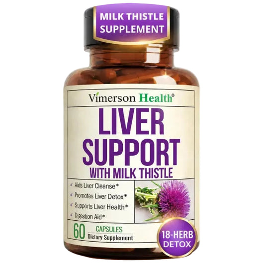 Liver Cleanse Detox & Repair – Liver Support Supplement with Milk Thistle Extract, Dandelion Root, Artichoke & Zinc – Gentle Liver Health, Digestion & Energy for Women & Men – Non-GMO – 60 Capsules