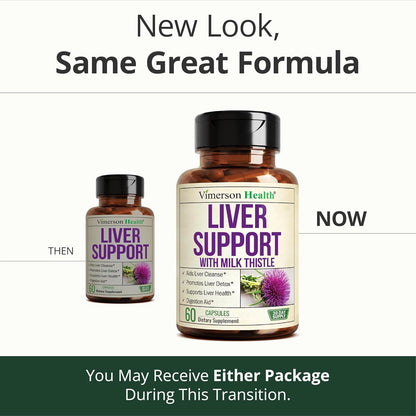 Liver Cleanse Detox & Repair – Liver Support Supplement with Milk Thistle Extract, Dandelion Root, Artichoke & Zinc – Gentle Liver Health, Digestion & Energy for Women & Men – Non-GMO – 60 Capsules