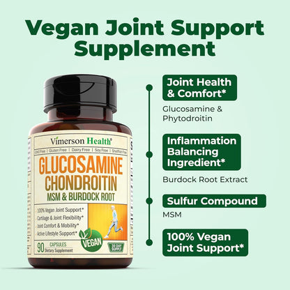 VEGAN GLUCOSAMINE CHONDROITIN MSM SUPPLEMENT