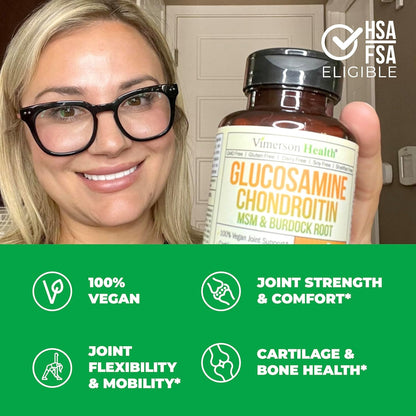 VEGAN GLUCOSAMINE CHONDROITIN MSM SUPPLEMENT