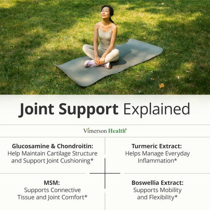 Glucosamine Chondroitin MSM – Joint Support Supplement for Women and Men with Glucosamine Sulfate 1500 mg, Chondroitin and MSM – for Cartilage, Joint Health and Flexibility – 90 Capsules