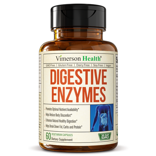 Digestive Enzymes - Probiotic Multi Enzyme (Enzimas Digestivas) - Digestive Supplements with Unique Makzyme-Pro Formula - Advanced Enzymes for Digestion, Bowel Movements & Nutrient Absorption. 60 Caps