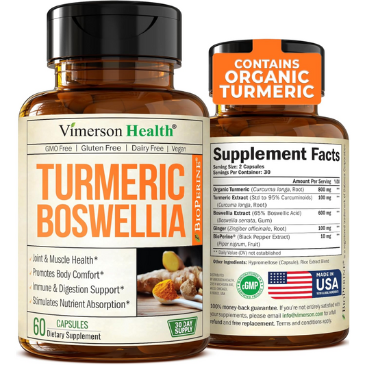 TURMERIC CURCUMIN SUPPLEMENT WITH BOSWELLIA SERRATA EXTRACT