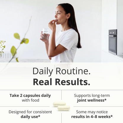 Joint Support Supplement with Glucosamine Sulfate, Hyaluronic Acid, Boswellia & MSM – Supports Joint Health, Mobility & Bone Strength – for Daily Use – FSA Eligible 60 Capsules