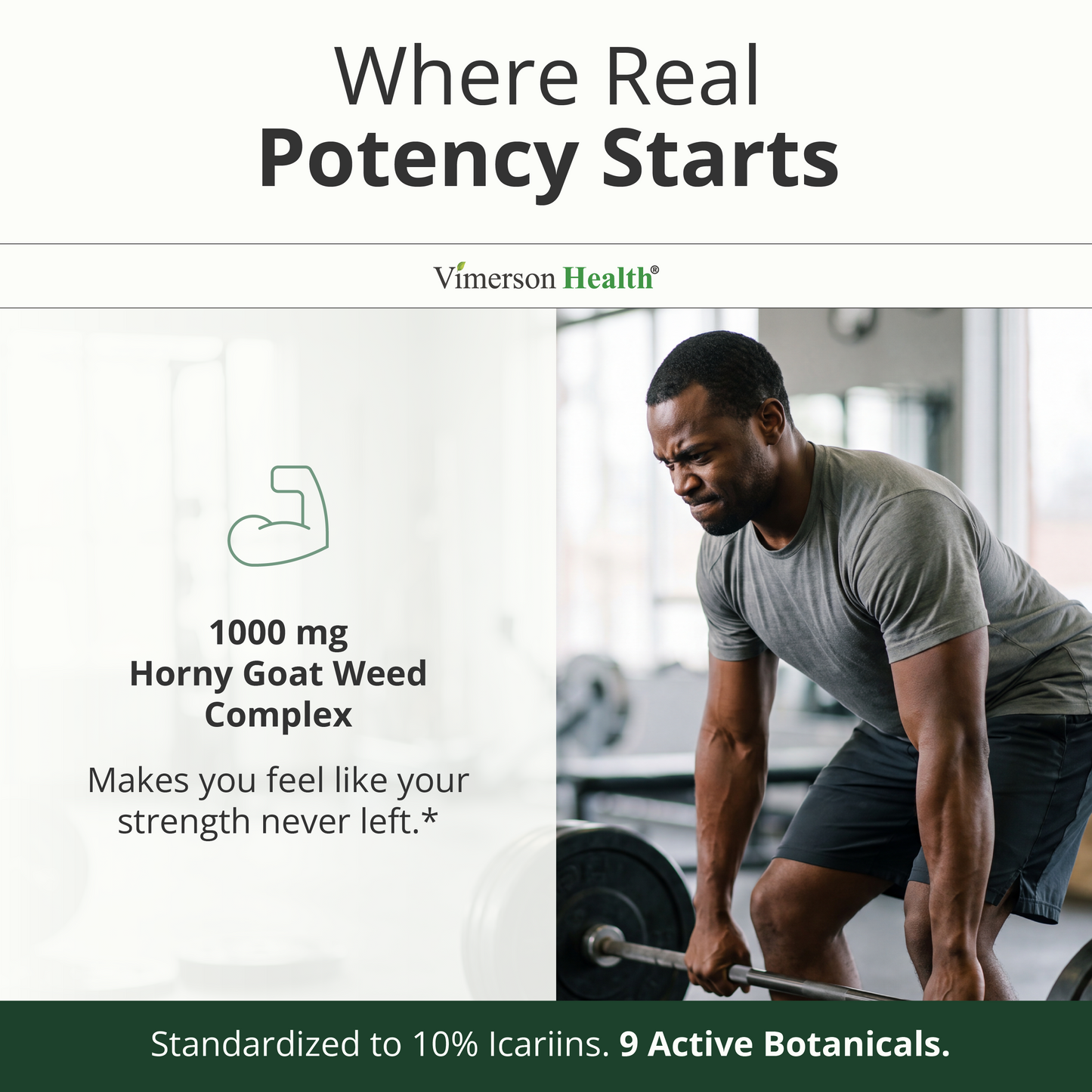 Horny Goat Weed for Men 1000mg – 9-in-1 Male Enhancing Supplement for Energy & Stamina – Hornygoatweed with Maca Root, Tongkat Ali, Saw Palmetto, Panax Ginseng & Tribulus Terrestris – 60 Capsules