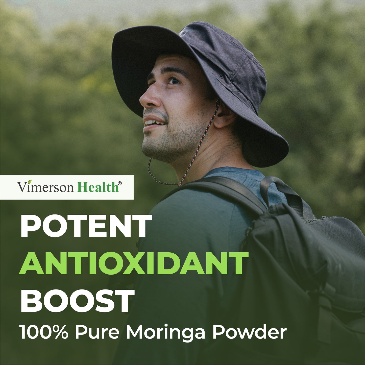 Moringa Capsules with 100% Pure Moringa Powder for Balanced Energy, Healthy Metabolism, Antioxidant & Immune Support. Nutrient-Dense Superfood Vitamins. Vegan. Non-GMO. Third Party Tested. 60 Capsules