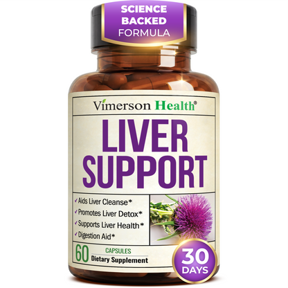 Vegan Liver Cleanse Detox & Repair – Herbal Liver Support Supplement w/ Silymarin Milk Thistle, Zinc, Dandelion Root & Artichoke Extract for Enzyme Support, Energy & Healthy Digestion. 60 Capsules