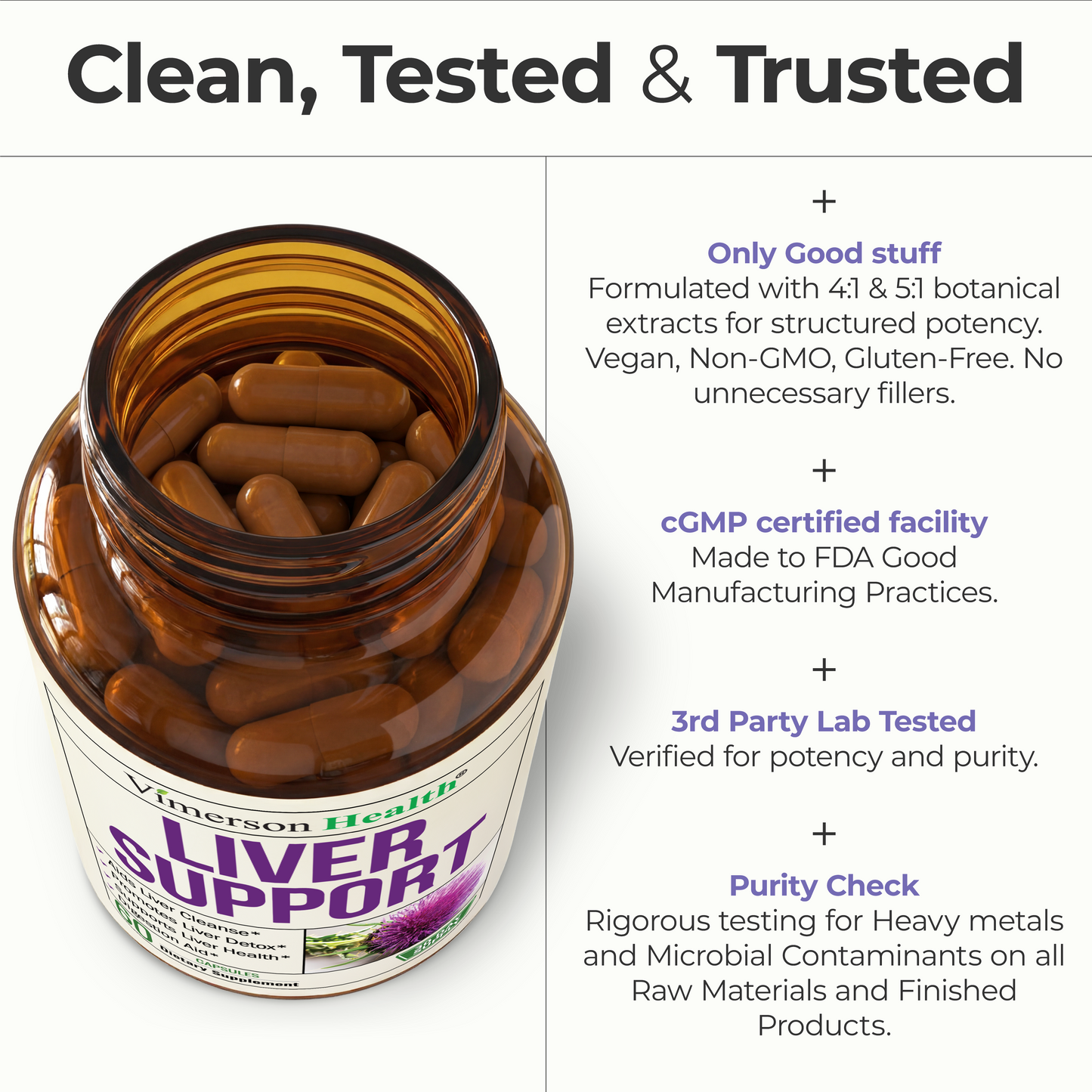 Vegan Liver Cleanse Detox & Repair – Herbal Liver Support Supplement w/ Silymarin Milk Thistle, Zinc, Dandelion Root & Artichoke Extract for Enzyme Support, Energy & Healthy Digestion. 60 Capsules