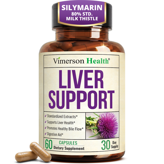 Liver Support – Liver Cleanse Detox & Repair Milk Thistle Supplement – 60ct Liver Support Supplement – 300mg Silymarin, Zinc Picolinate, Artichoke & Dandelion Extracts – Gentle on Stomach