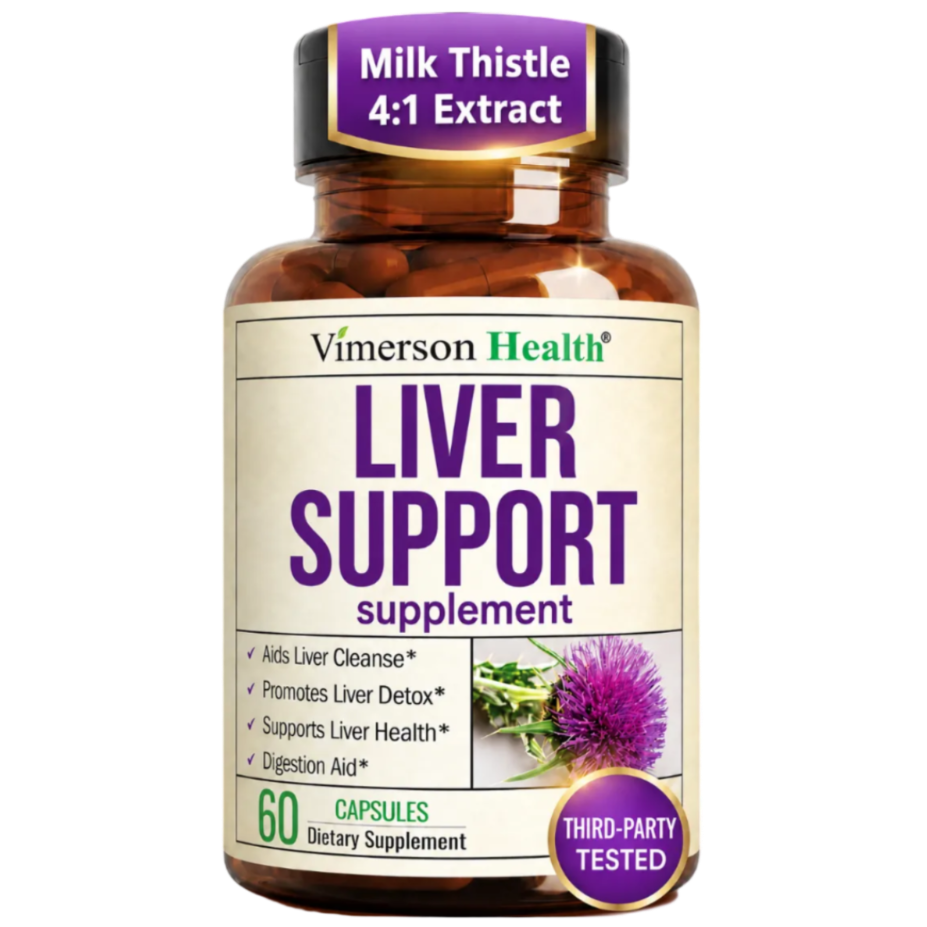 Liver Support – Liver Cleanse Detox & Repair Milk Thistle Supplement – 60ct Digestive & Liver Health – 20+ Complex: Choline, Milk Thistle 4:1 Extract, Chanca Piedra 5:1 Extract, Zinc, Artichoke & More