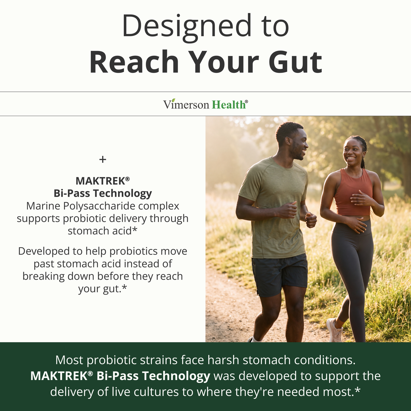 Probiotics for Women & Men, 40 Billion CFU Prebiotics for Gut Health 60 Ct  - 75 MAKTREK® Bi-Pass Technology with 4 Probiotic Strains & Prebiotics for Digestive Health & Immune Support - Fridge-Free Formula