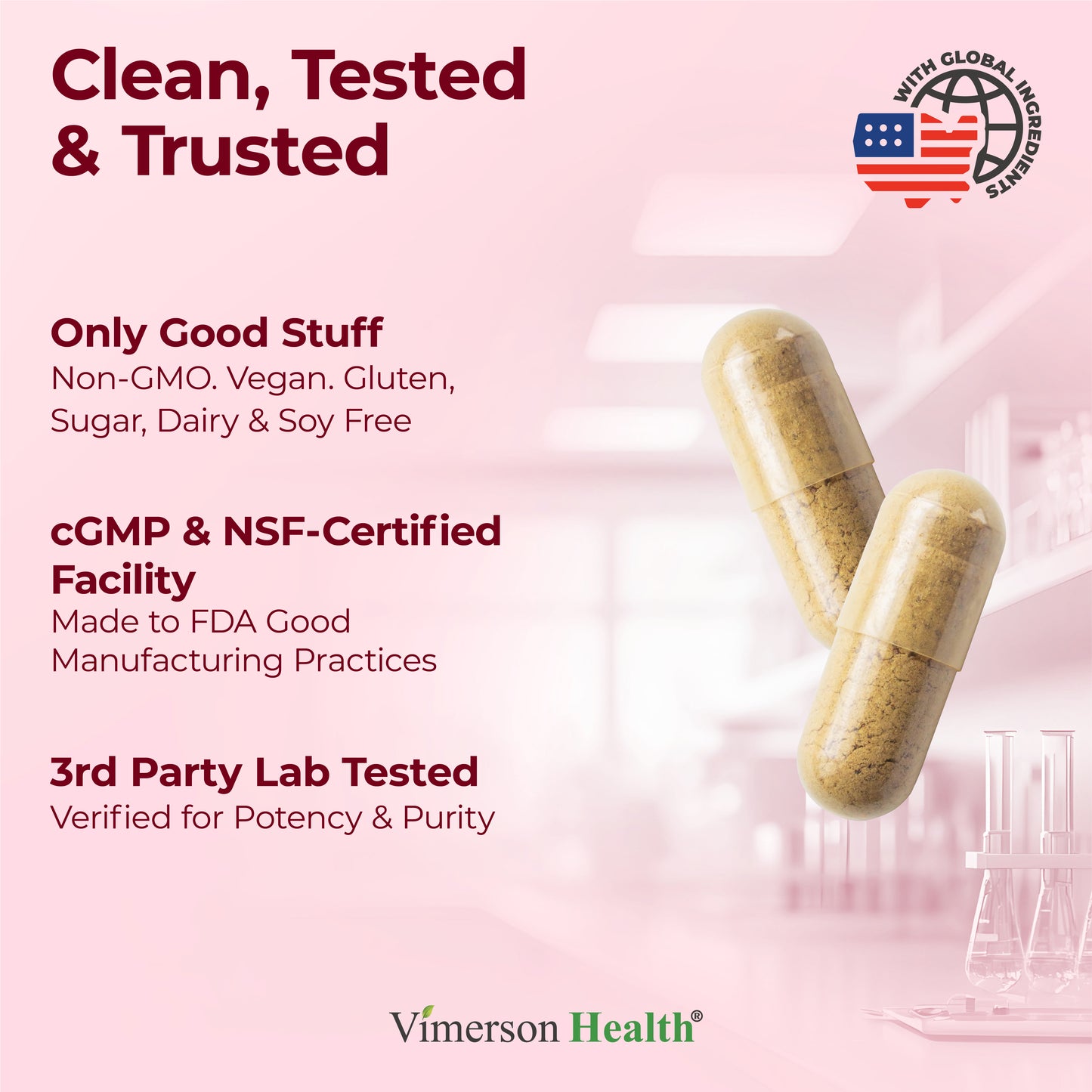 Asian Ginseng and Ginkgo Biloba Supplements – Panax Ginseng Extract 700mg + Ginko Biloba 720mg – Nootropic Brain Supplement for Memory, Focus & Sustained Energy – 60 Easy-to-Swallow Capsules