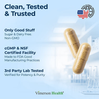 Nootropics Brain Support Supplement - Nootropic Brain Booster for Improved Focus, Concentration & Memory. Brain Nootropic for Brain Health, Mood & Energy Support. Non-GMO. Made in the USA. 60 Capsules