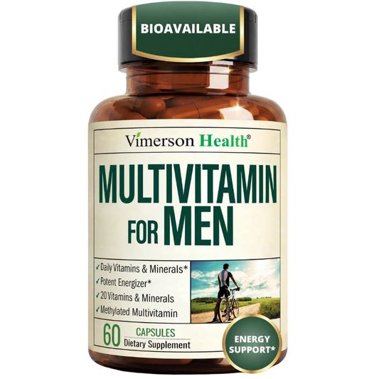 Multivitamin for Men – Methylated Multivitamin – Daily Wellness – 60 Caps Bioavailable Daily Mens Multivitamins & Multiminerals – B Complex, Vitamin C, D, B12 & Zinc – Easy-Swallow & No Stomach Upset