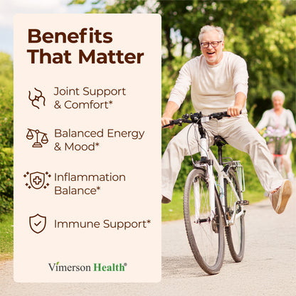 Ashwagandha Organic Turmeric Curcumin Supplement with Ginger Root & Black Pepper – Joint Health, Energy & Immune Support – Antioxidant Blend with 95% Curcuminoids – 60 Capsules