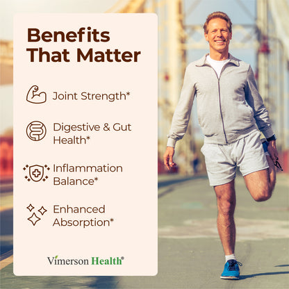 Turmeric Curcumin Supplement with Ginger Root for Joint Support, Digestive & Gut Health - Contains Organic Turmeric Curcumin with Black Pepper (Bioperine) for Enhanced Absorption - 60 Capsules