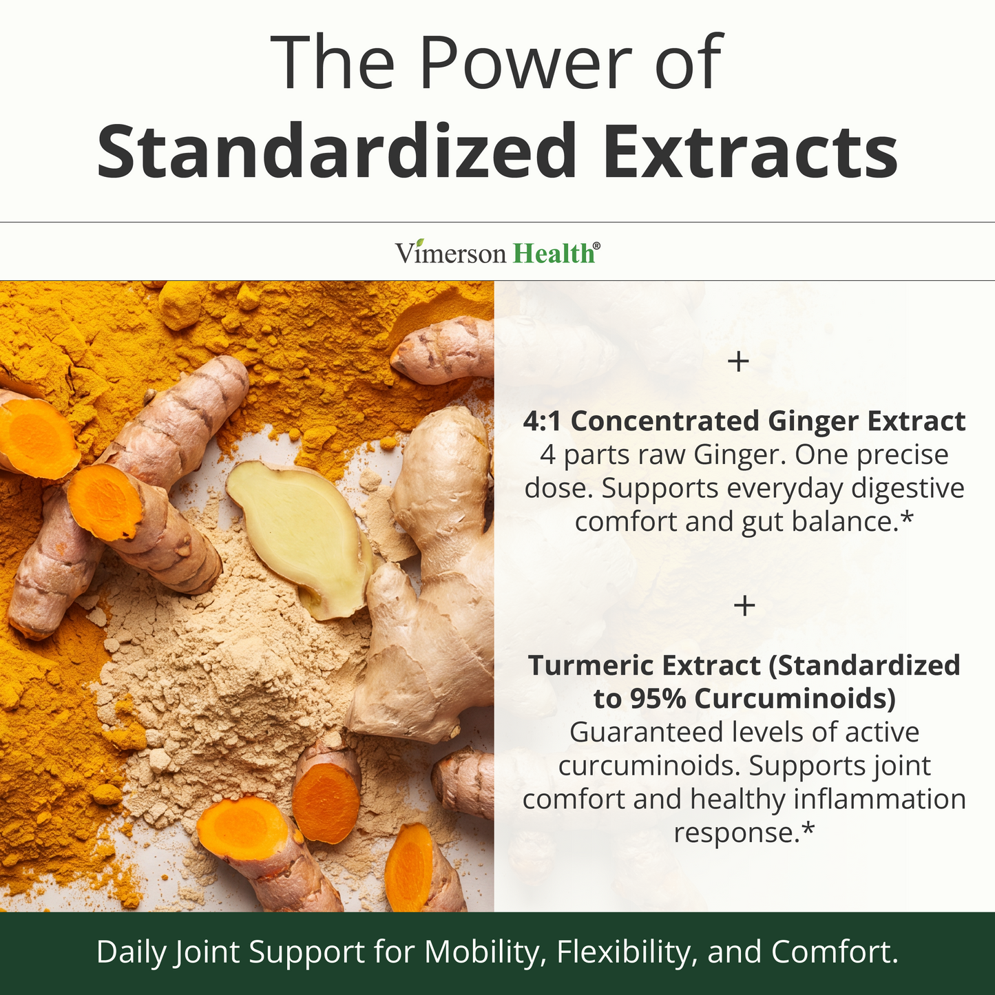 Turmeric and Ginger Supplement with Organic Tumeric for Daily Joint Support, Digestive & Immune Health – with Ginger & Black Pepper Extract (BioPerine) for Enhanced Absorption – Non-GMO – 60 Capsules