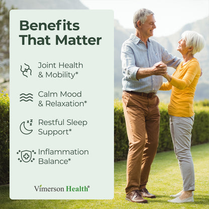 Turmeric Curcumin Supplement with Hemp Seeds & Lemon Balm Extract – Joint Health & Mobility – with Black Pepper for Absorption – Natural Joint Supplement for Men & Women