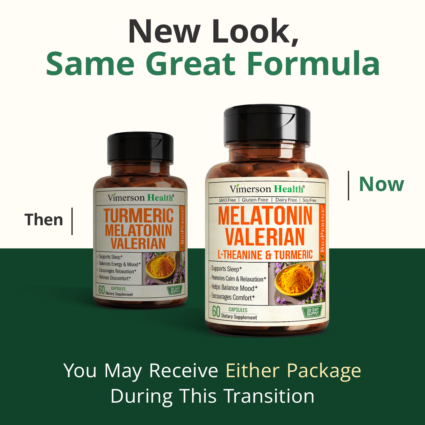 Valerian Root for Sleep – Melatonin 3mg Sleep Aid with L-Theanine – Organic Turmeric Curcumin Supplement with Ginger & Black Pepper for Daily Calm and Stress Relief Support – 60 Capsules